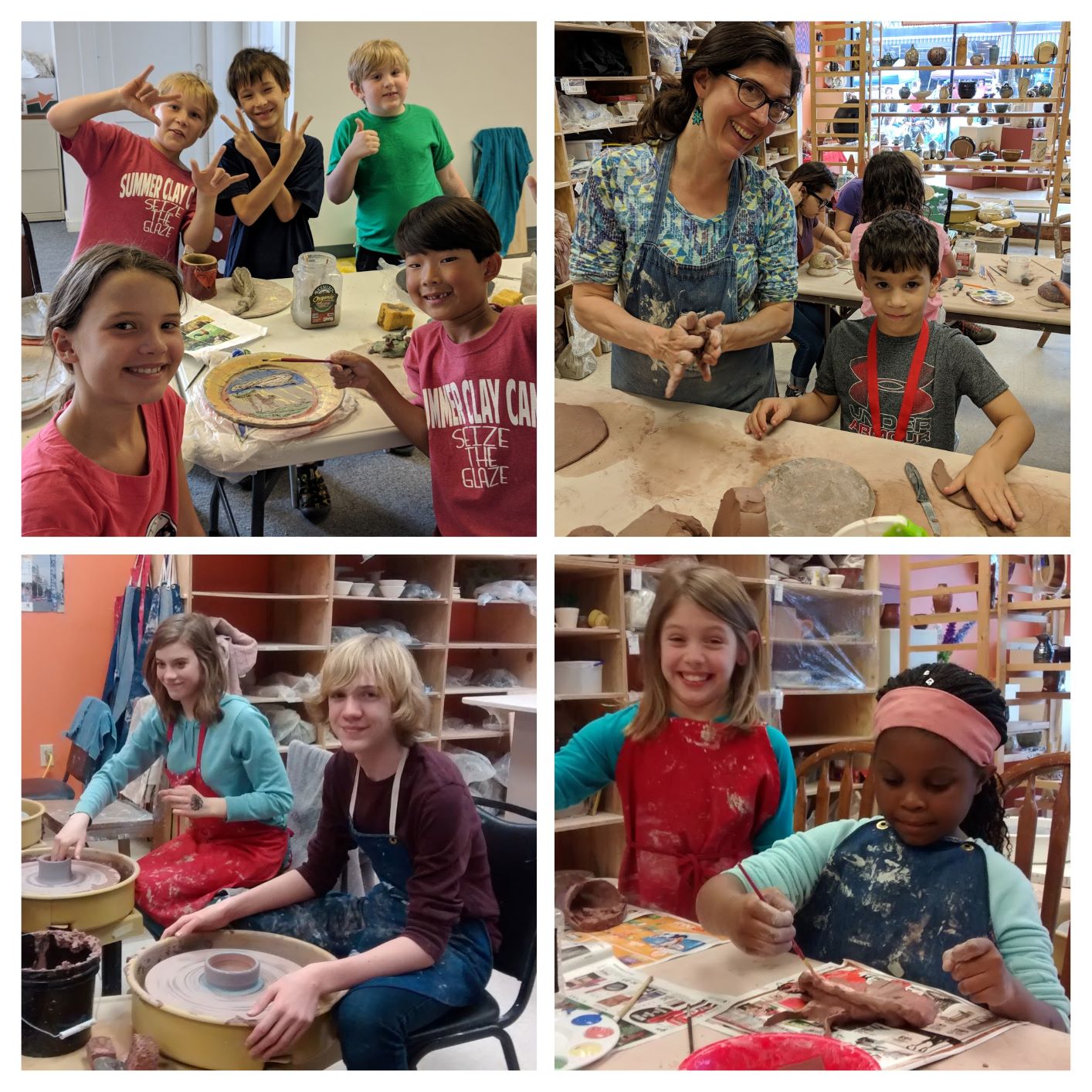 Kids Camp collage | Cream City Clay